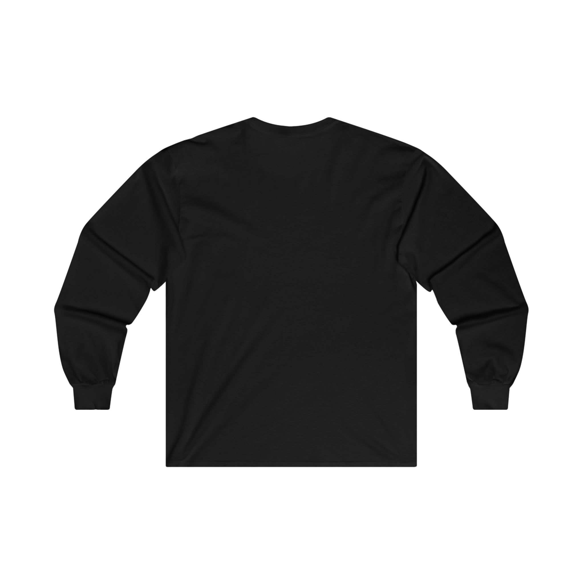 ROUGH DRESS Pima Cotton Blend Crew Neck Long Sleeves Black T-shirt